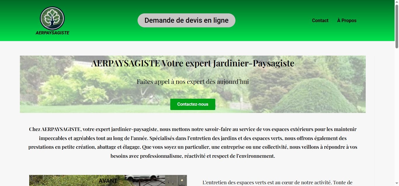 AER Paysagiste desktop