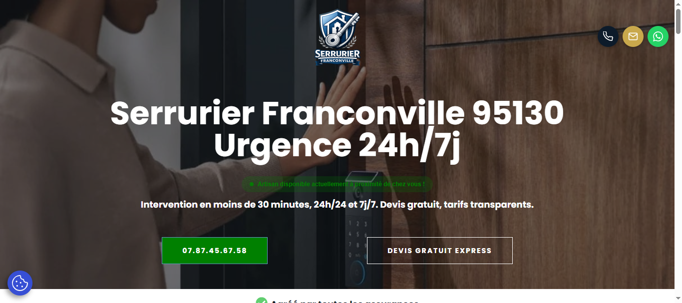 Serrurier Franconville desktop