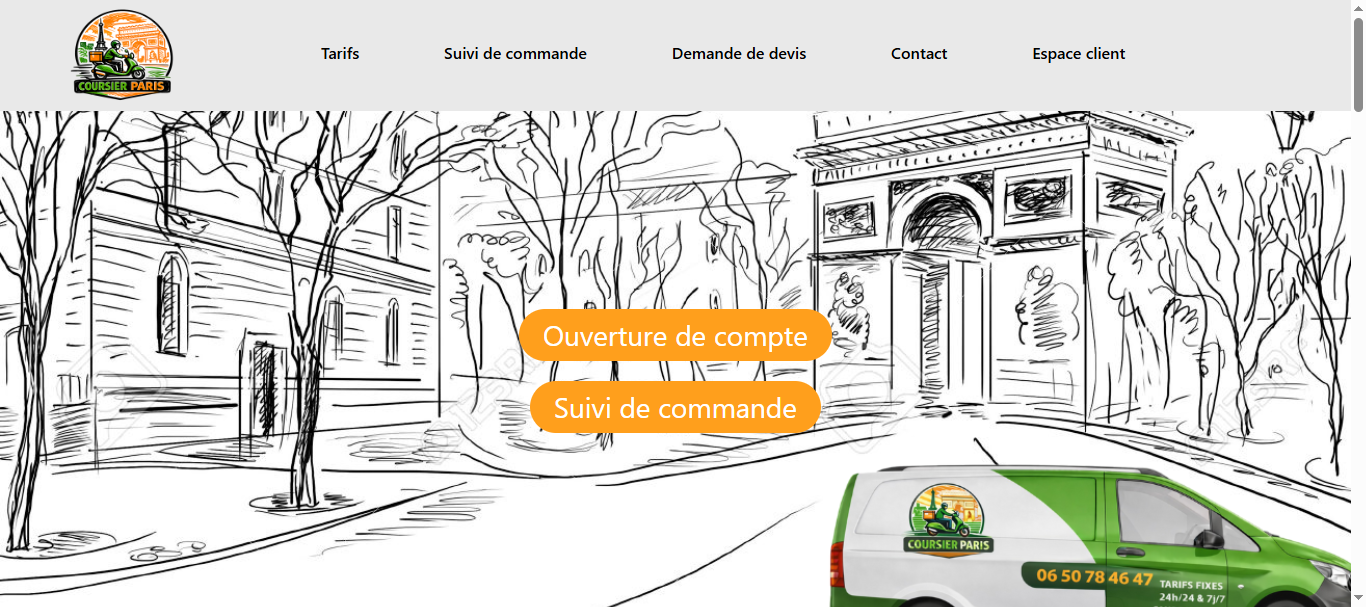 Coursier Paris desktop